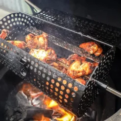 Big Green Egg Ronde Spit Mand, Tumbler Basket Voor Rotisserie -BuitenBBQ Verkoopwinkel big green egg ronde spit mand tumbler basket voor 1