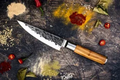 Forged Olive Koksmes 16cm -BuitenBBQ Verkoopwinkel forged olive koksmes 16cm 1