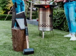 NO-AXE Houtklover Blank Staal Met Hamer -BuitenBBQ Verkoopwinkel no axe houtklover blank staal met hamer 6