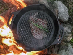 Petromax Gietijzeren Grill Skillet Met 2 Handvatten -BuitenBBQ Verkoopwinkel petromax gietijzeren grill skillet met 2 handvatte 2