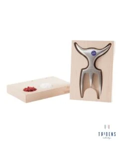 Tridens Brushed Fork In Pilo Mirror Beechwood Base -BuitenBBQ Verkoopwinkel tridens brushed fork in pilo mirror beechwood base 1