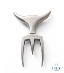 Tridens Brushed Fork In Pilo Mirror Beechwood Base -BuitenBBQ Verkoopwinkel tridens brushed fork in pilo mirror beechwood base 2