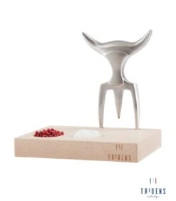 Tridens Raw Brushed Fork In Beechwood Base -BuitenBBQ Verkoopwinkel tridens raw brushed fork in beechwood base 2